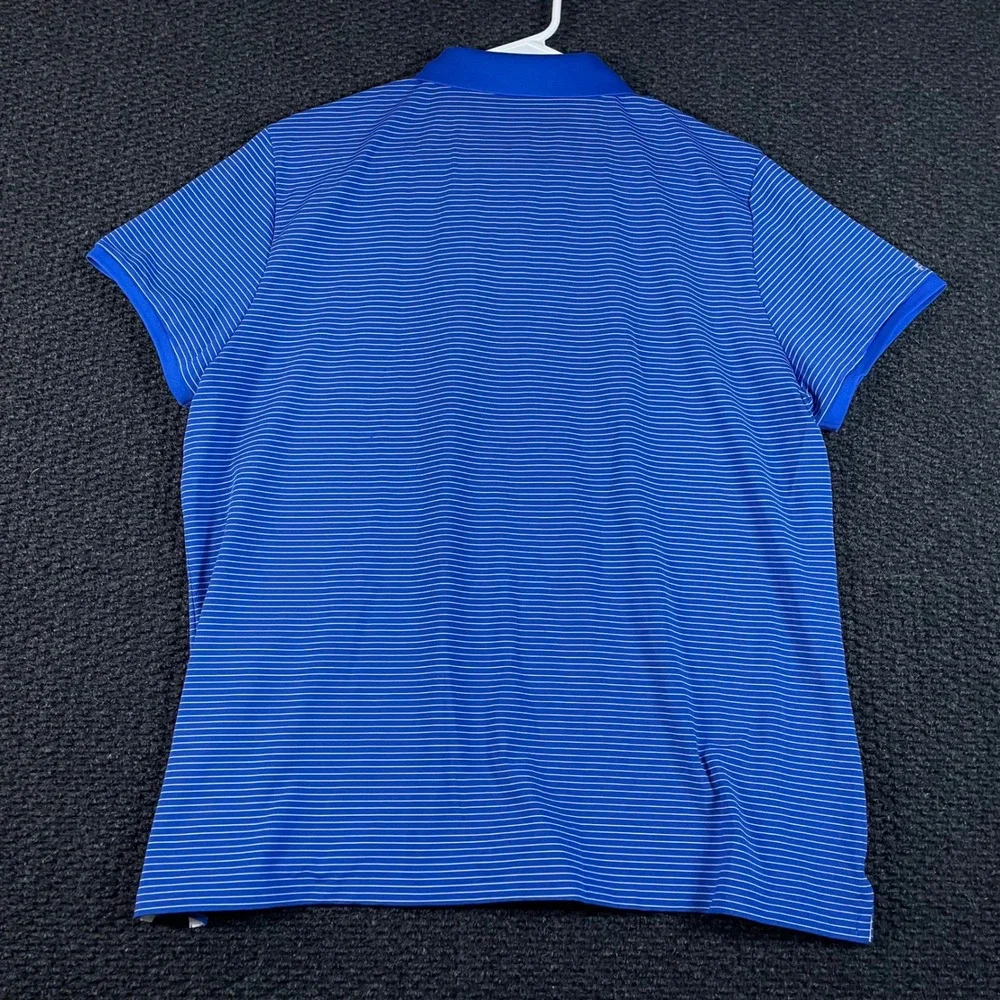 RLX Ralph Lauren‎ 2017 U.S. Open Erin Hills Blue White Striped Polo Shirt Men XL